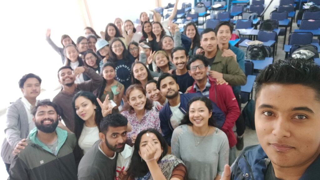 Micro class of National College Kathmandu, Nepal